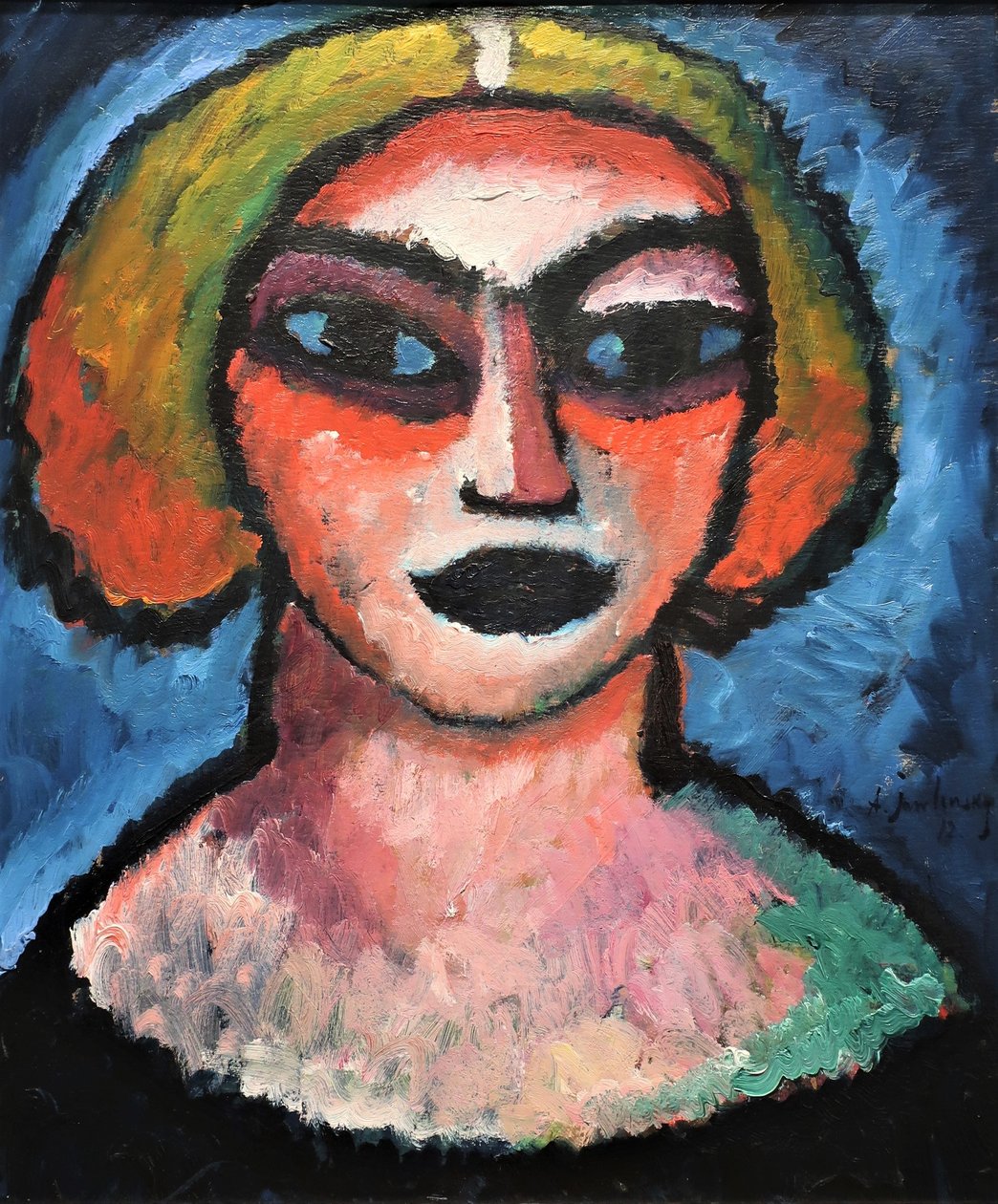1912 Jawlensky głowa kobiety autorstwa Alexej von Jawlensky