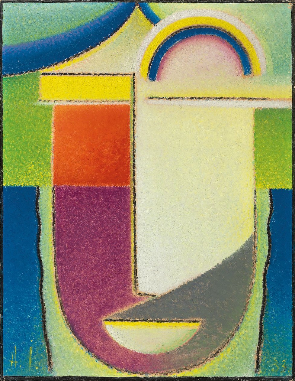 Abstrakcyjna głowa: Wielkanoc, 1933 autorstwa Alexej von Jawlensky