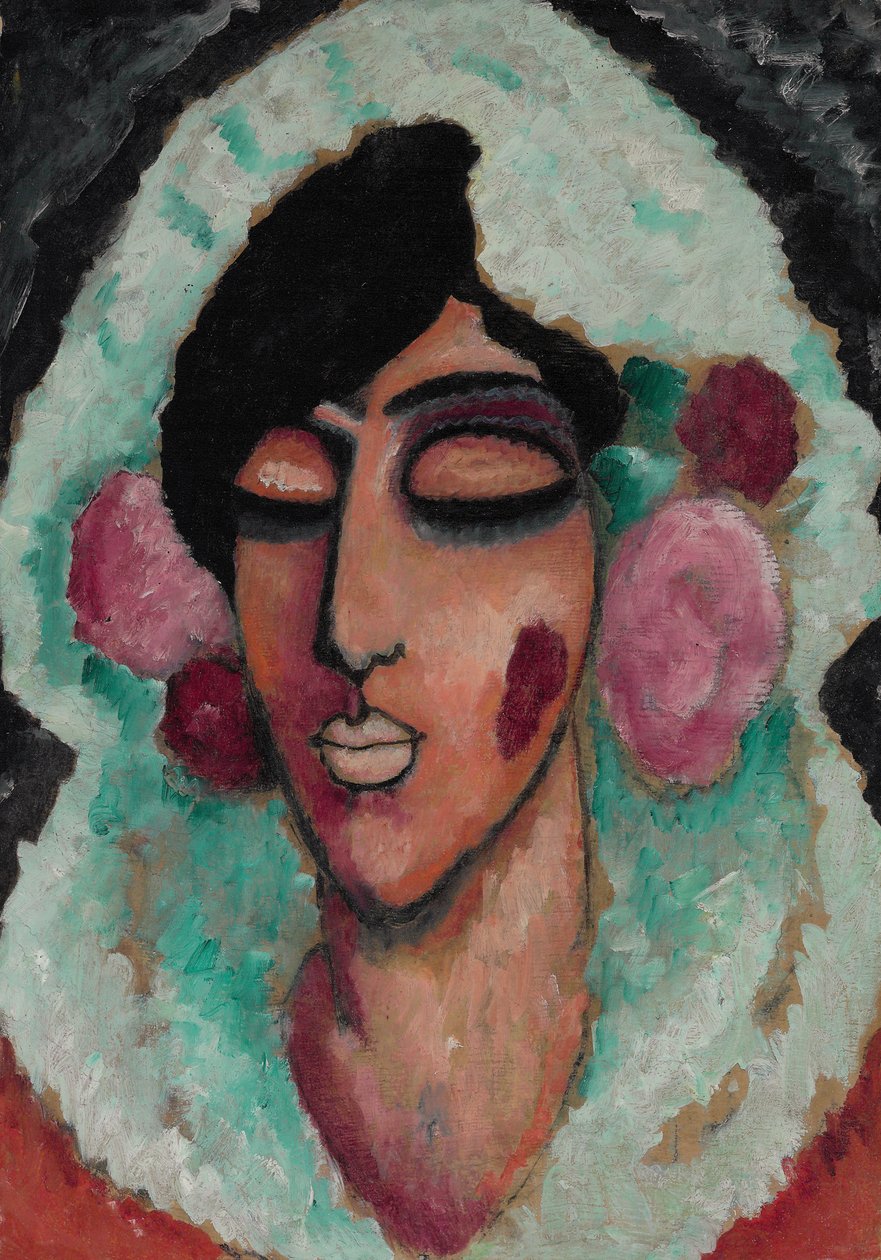 Abstrakcyjna głowa: dzwonienie zimy autorstwa Alexej von Jawlensky