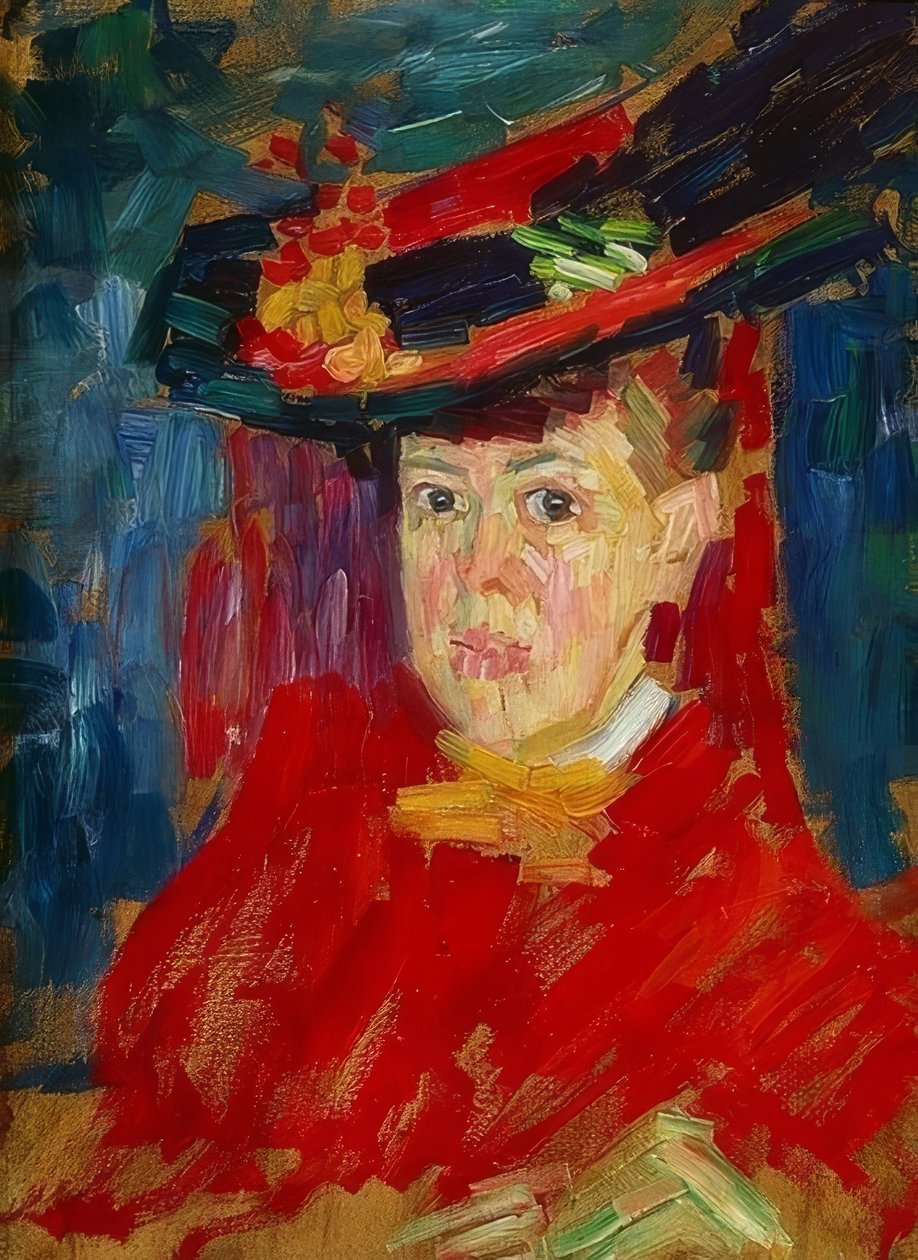 Portret Marianny von Werefkin. Około 1906 r. autorstwa Alexej von Jawlensky