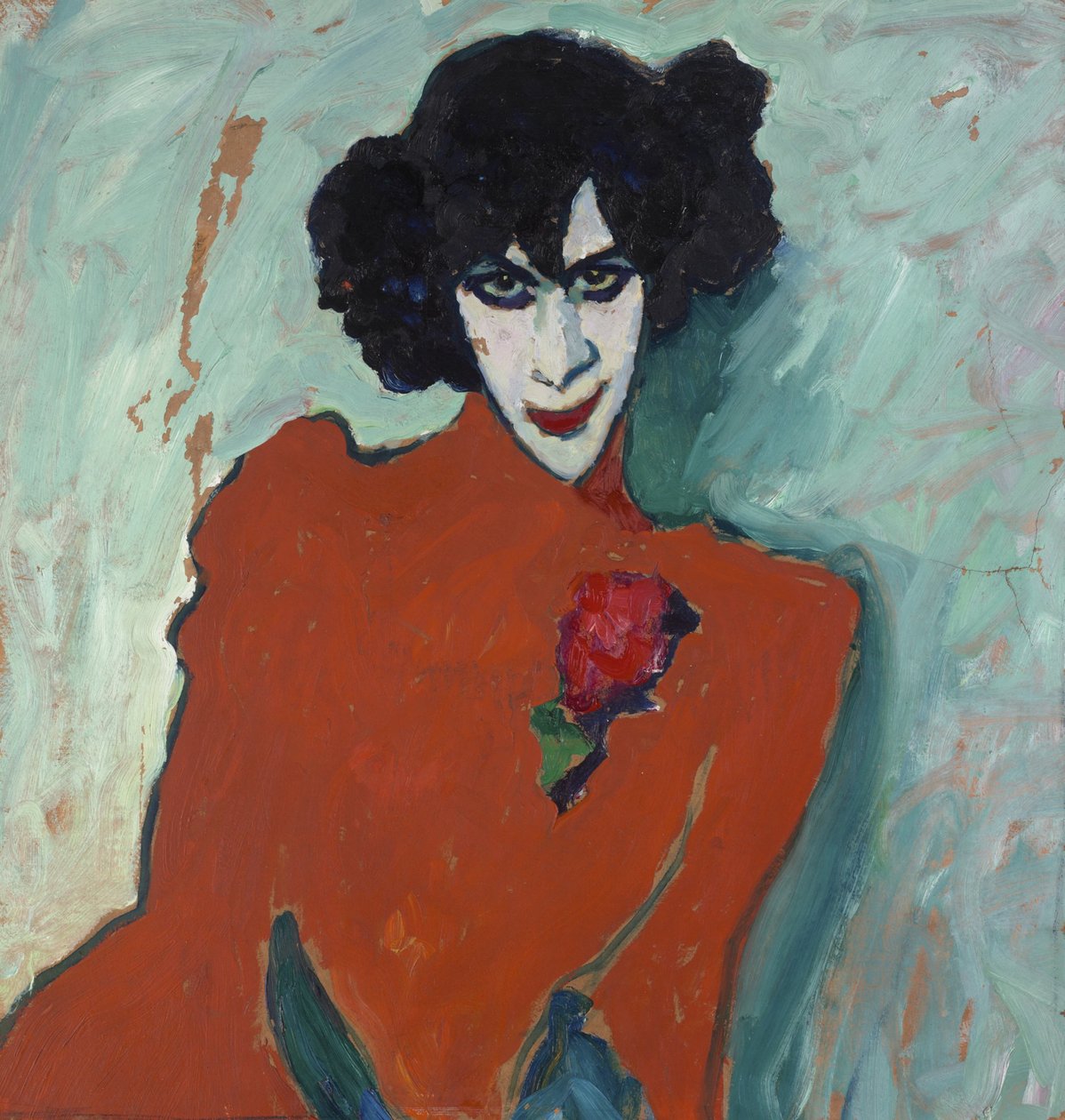 Portret tancerza Aleksandra Sacharoffa autorstwa Alexej von Jawlensky