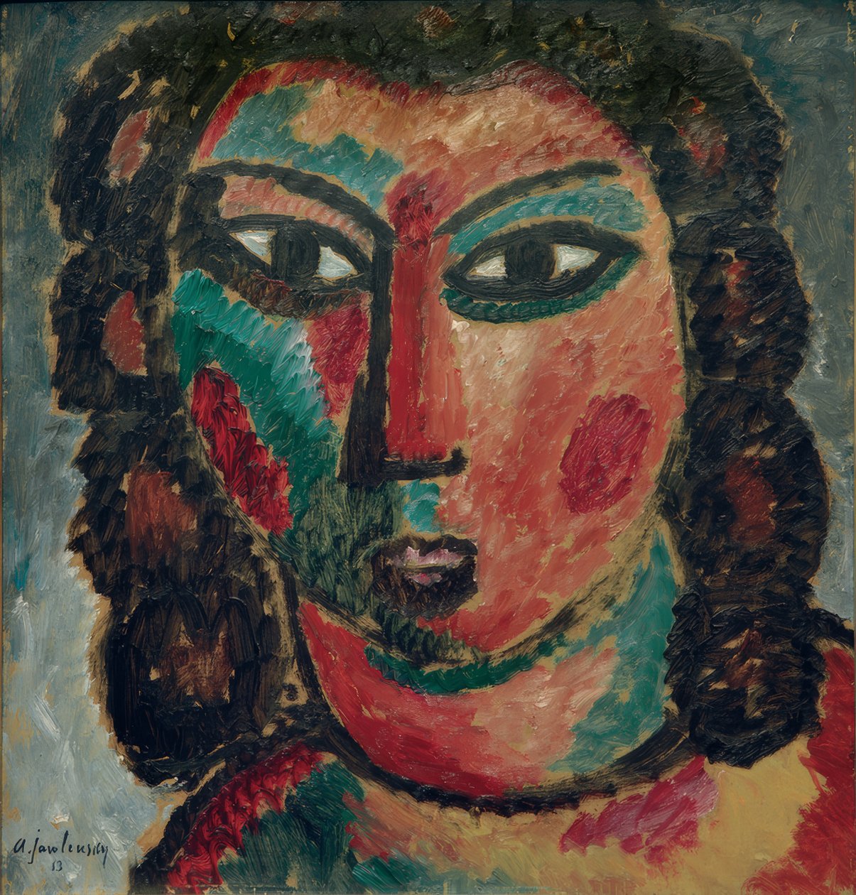 Brązowe loki autorstwa Alexej von Jawlensky