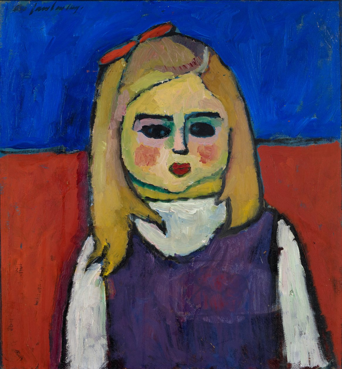 Dziecko, ok. 1909 (olej na temperze na tekturze) autorstwa Alexej von Jawlensky