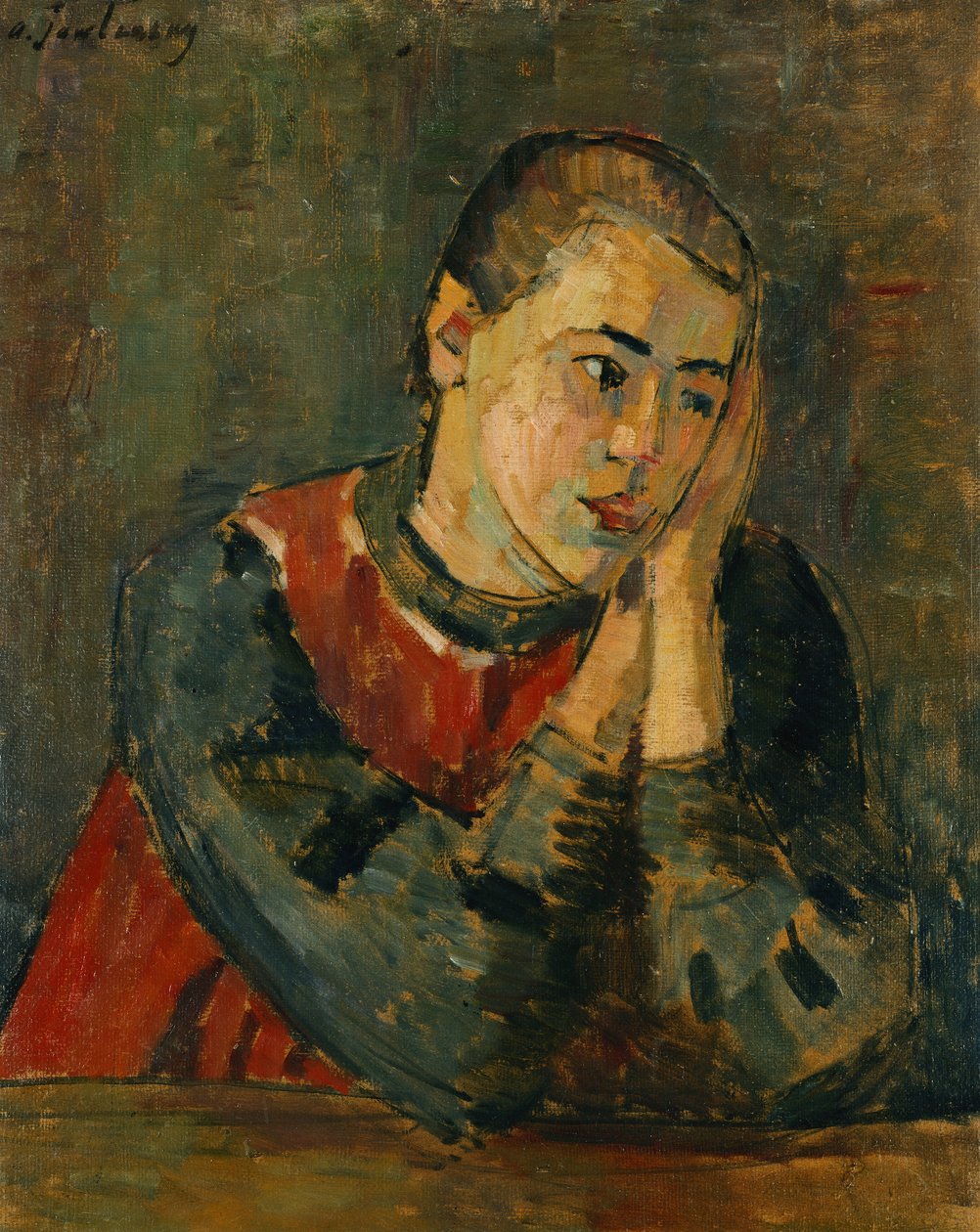 Dziecko z przyciętą głową; Dziecko z przyciętą głową, 1906 autorstwa Alexej von Jawlensky