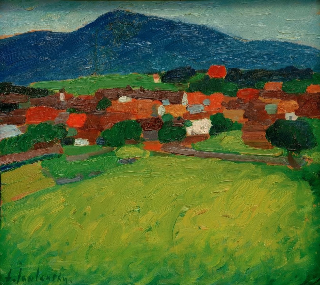 Wioska Murnau autorstwa Alexej von Jawlensky