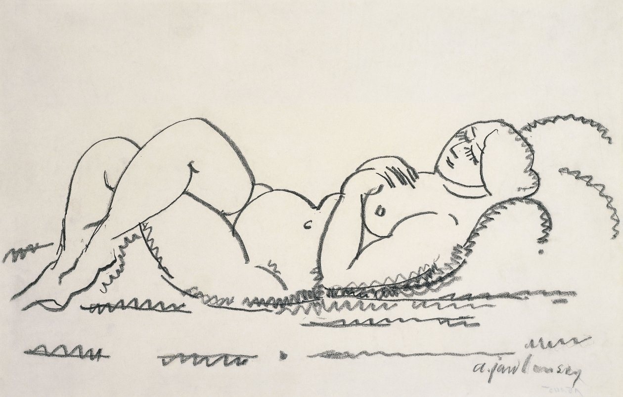 Akt kobiecy; Weiblicher Akt, c.1912 autorstwa Alexej von Jawlensky