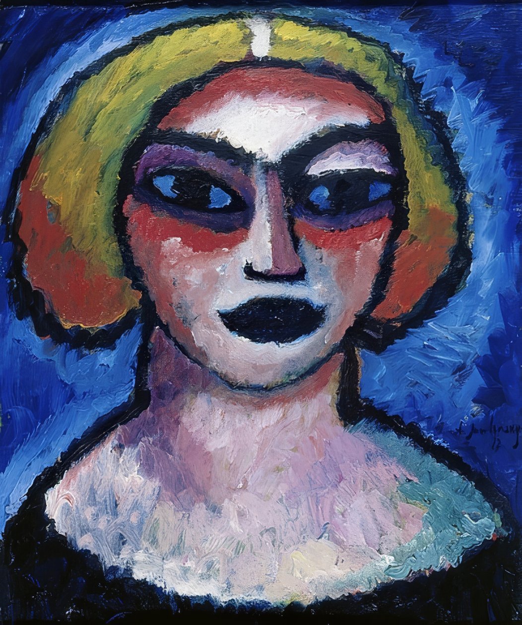 Głowa kobiety. 1912 autorstwa Alexej von Jawlensky