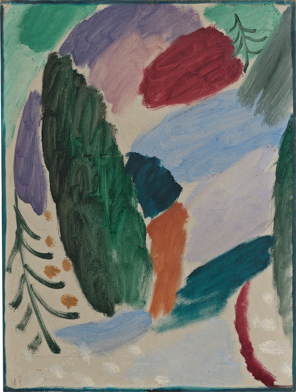 Mroźny dzień, 1915 autorstwa Alexej von Jawlensky