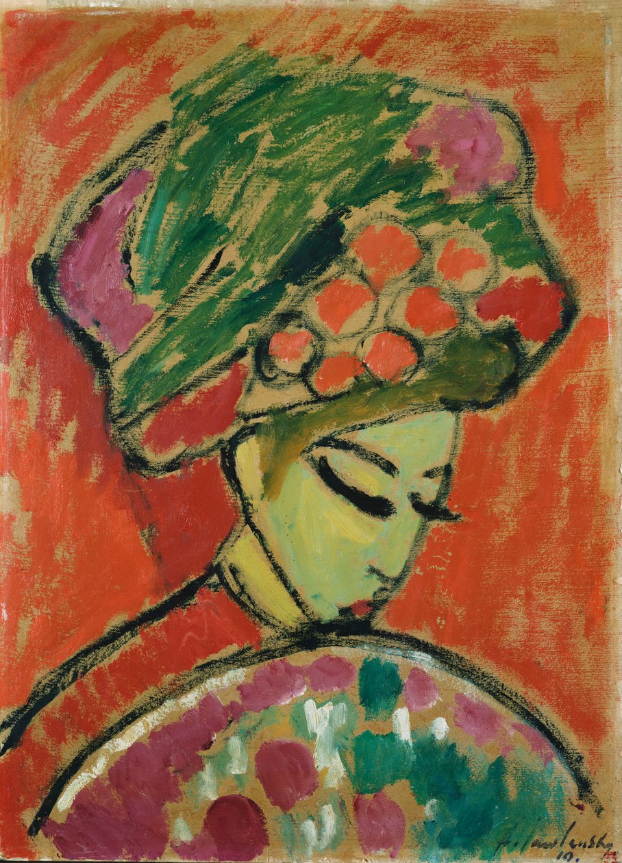Dziewczyna w turbanie autorstwa Alexej von Jawlensky