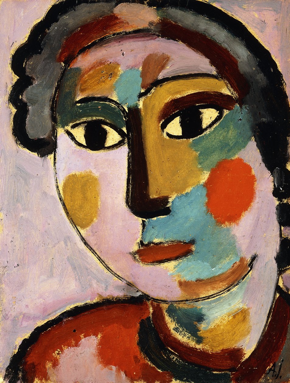 głowy; Głowa, ok. 1916 autorstwa Alexej von Jawlensky