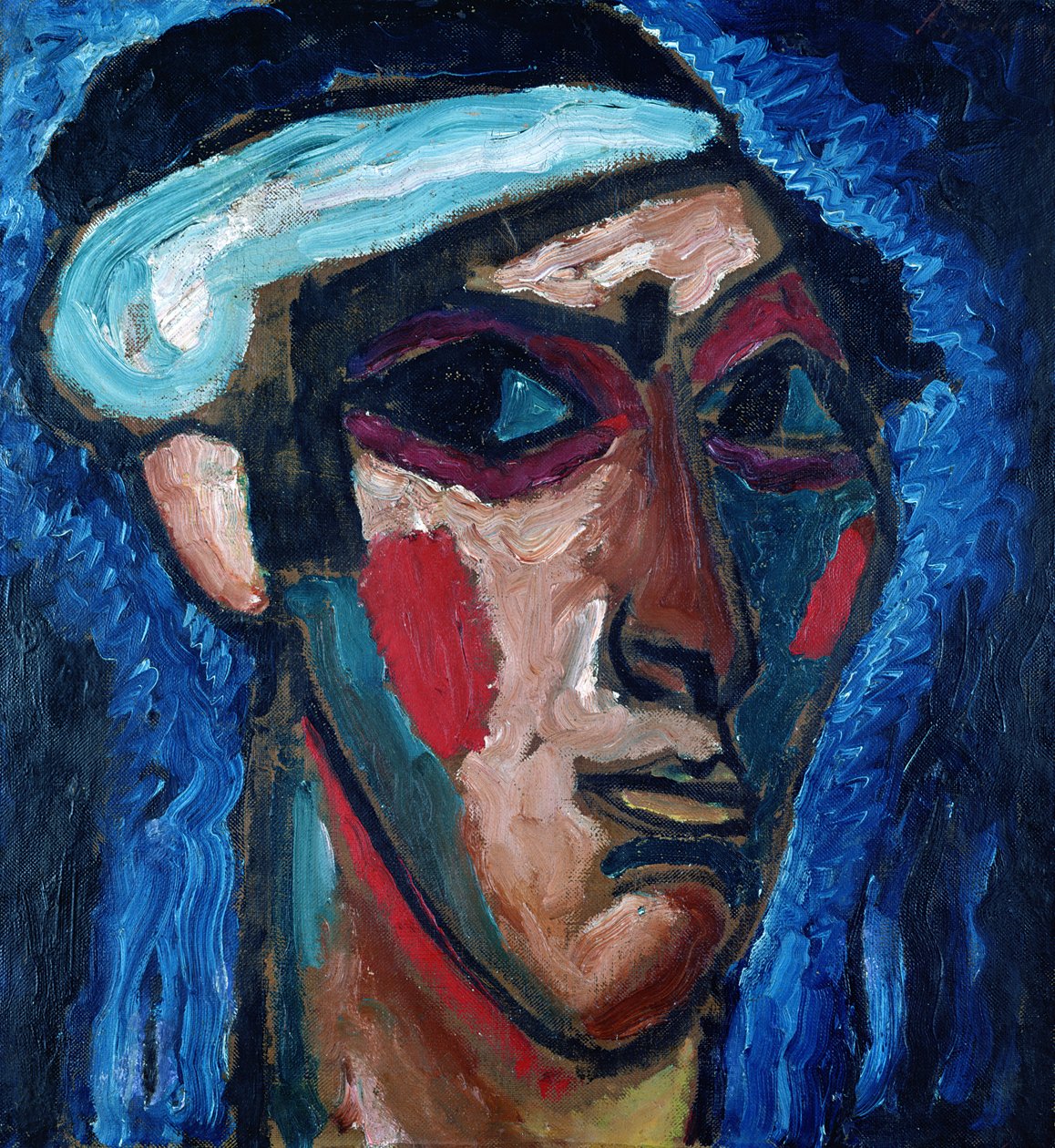 Głowa mężczyzny (Alexander Sacharoff), ok. 1911 autorstwa Alexej von Jawlensky