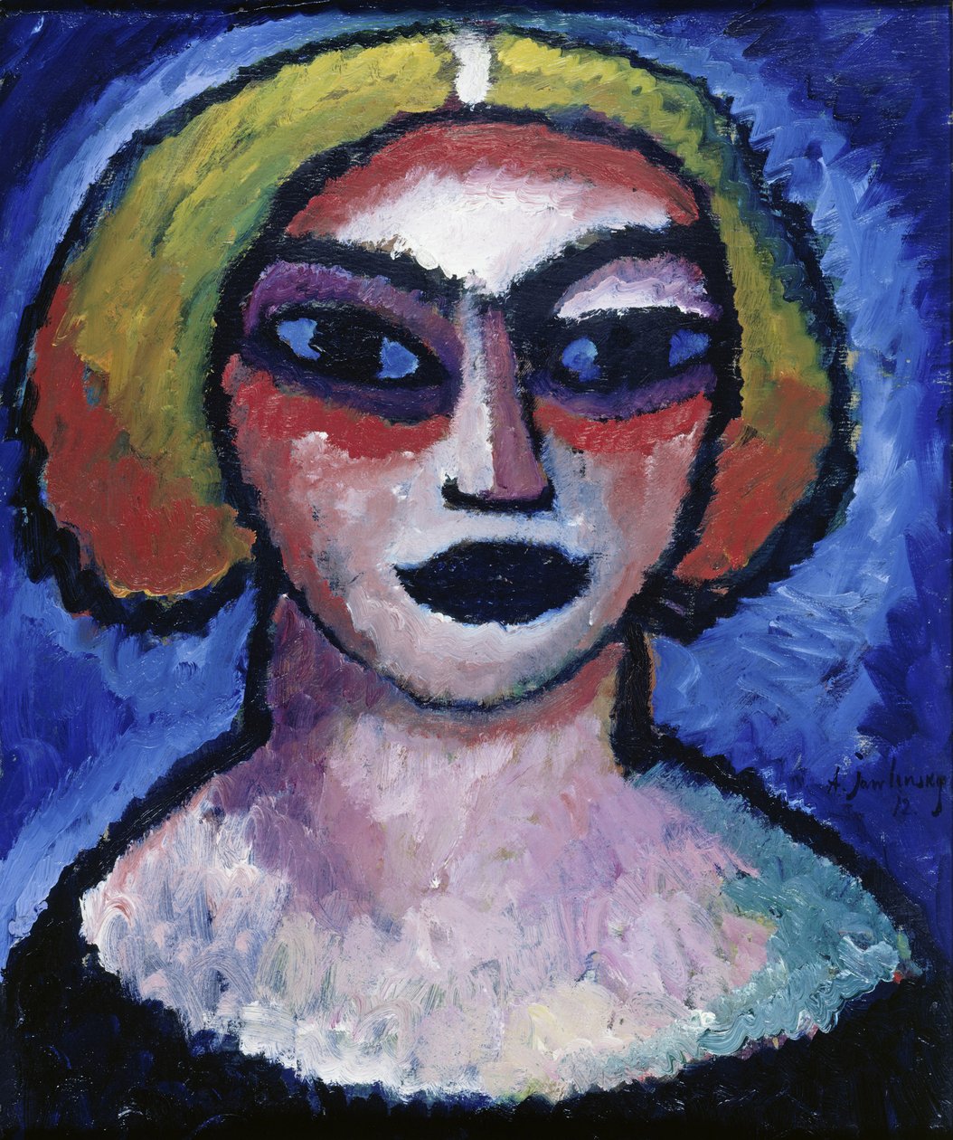 Głowa kobiety, 1912 autorstwa Alexej von Jawlensky