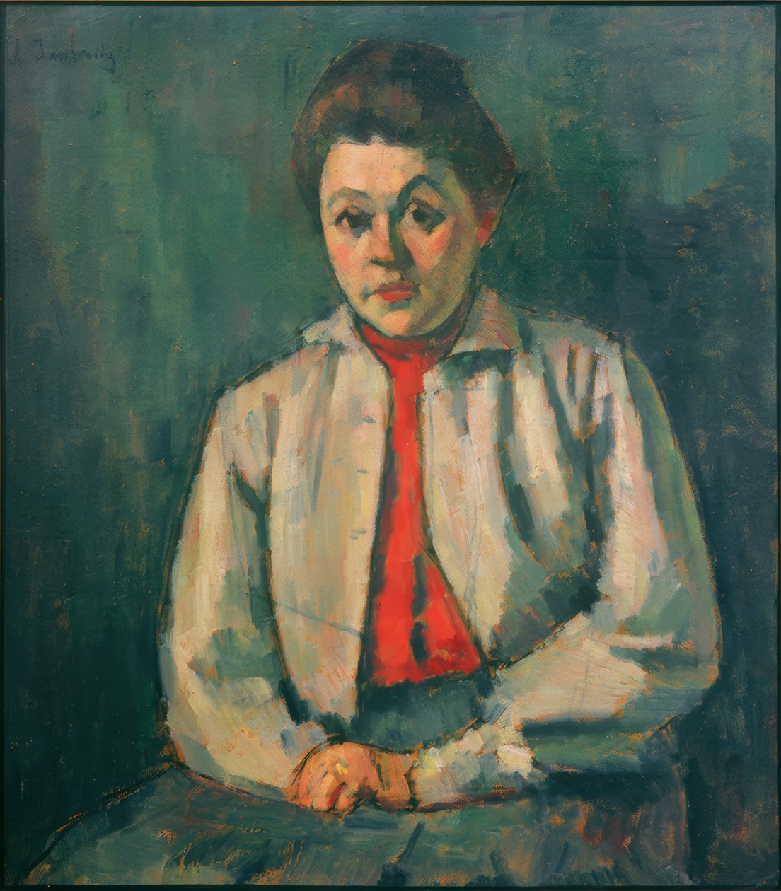Helene w czerwonej kamizelce autorstwa Alexej von Jawlensky