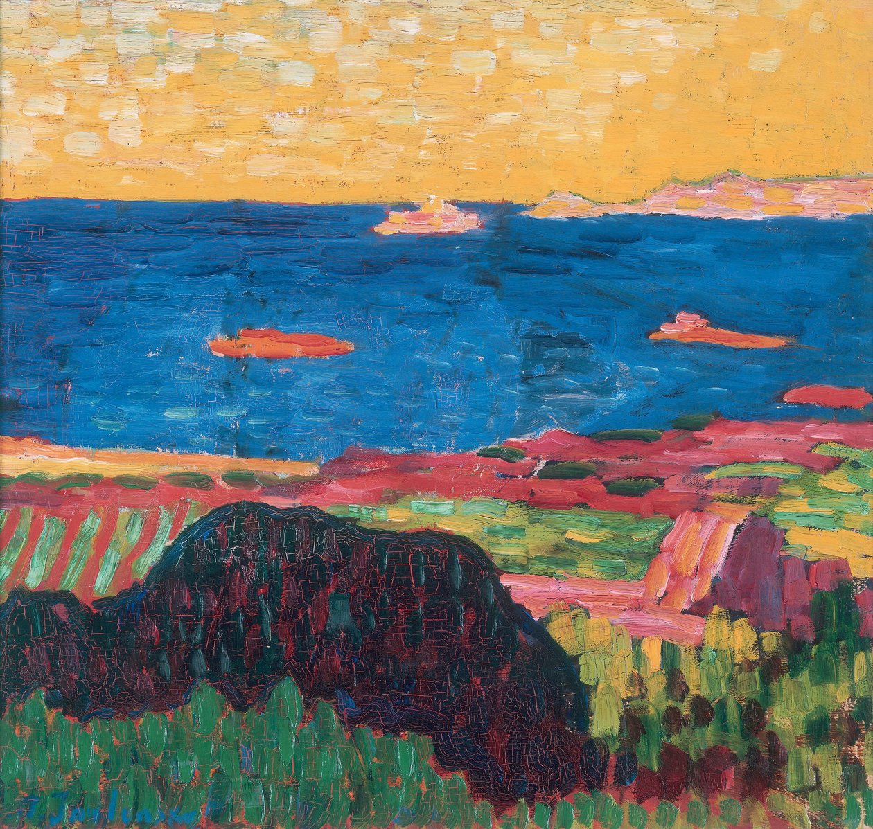Wybrzeże w pobliżu Carantec autorstwa Alexej von Jawlensky