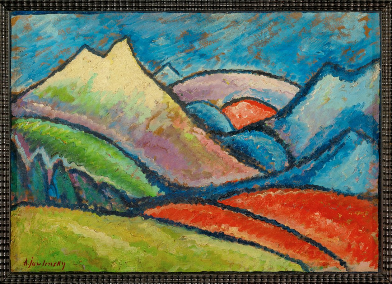 Krajobraz Oberstdorf (obraz na płótnie) autorstwa Alexej von Jawlensky