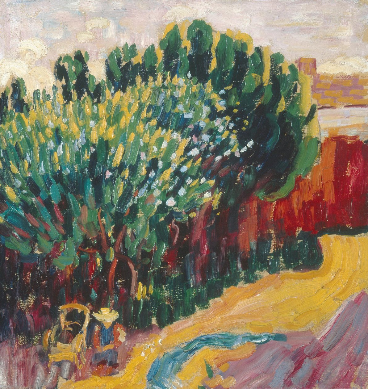 Pejzaż z Carantec z kobietą autorstwa Alexej von Jawlensky