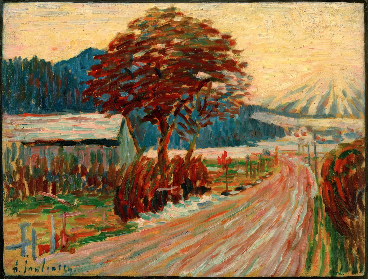Droga krajowa w Füssen autorstwa Alexej von Jawlensky