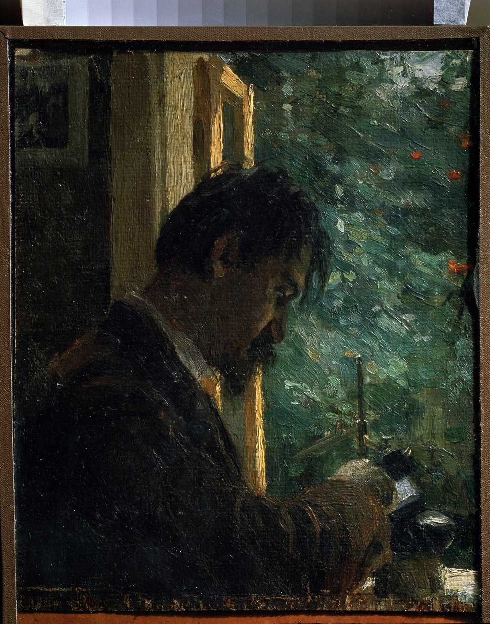 ""Grawer Wasilij Mate (Mathe) (1856-1917) przy pracy"" Obraz Aleksieja von Javlensky