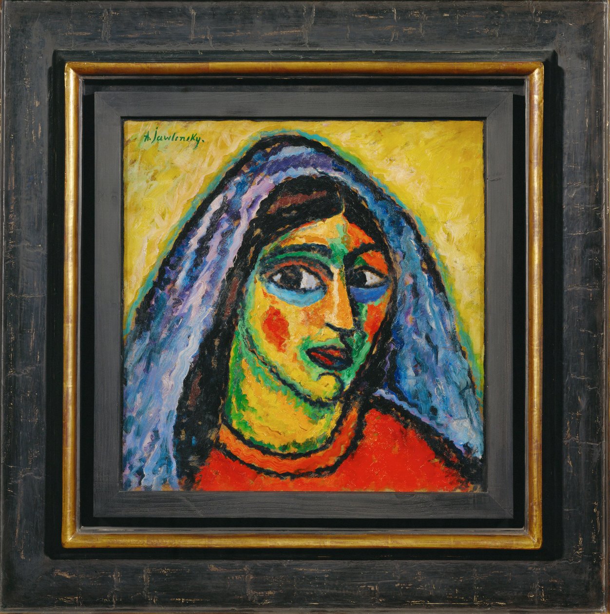 Manola z fioletowym welonem (karton) autorstwa Alexej von Jawlensky