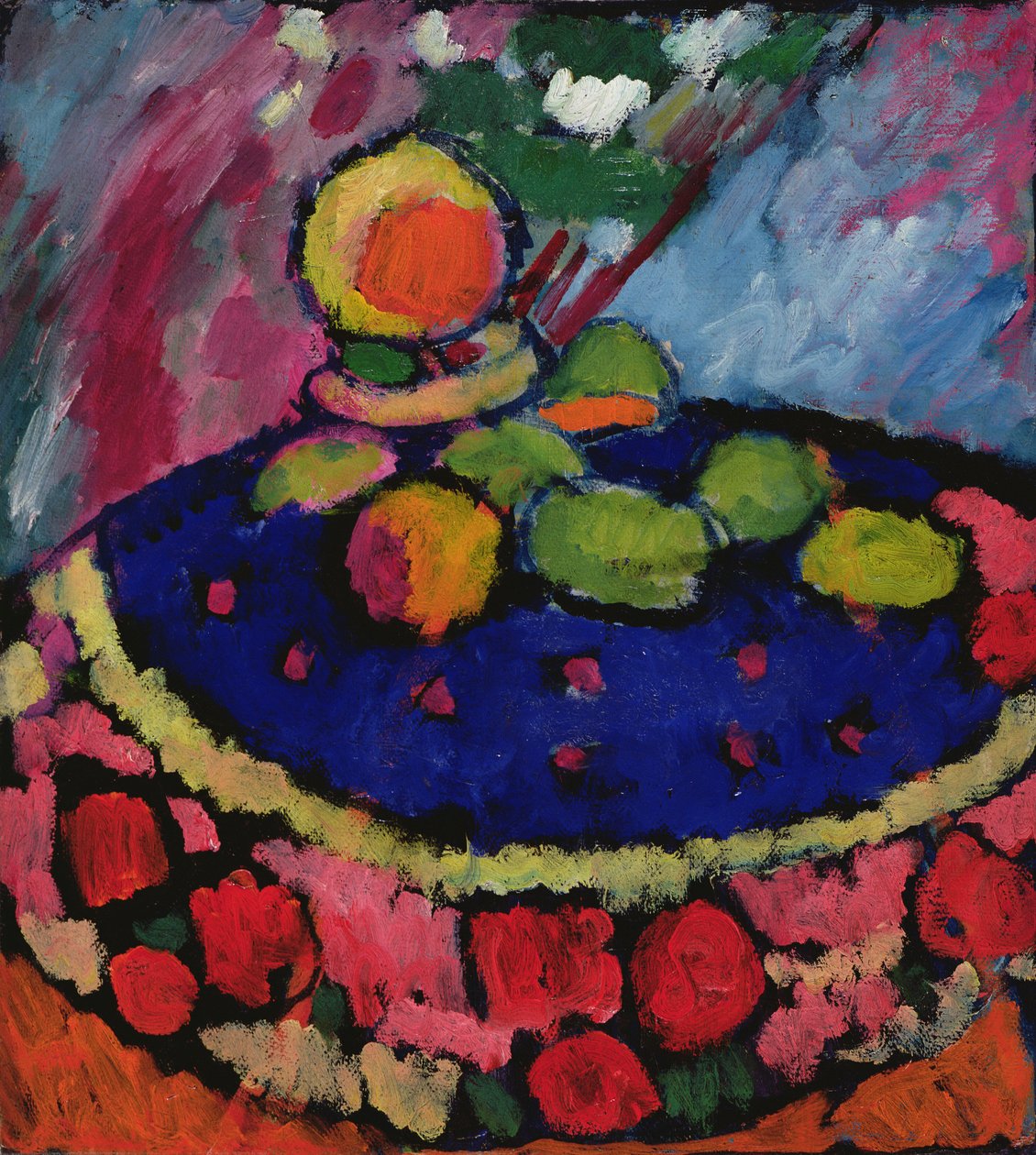 Z Okrągłym Stołem, 1910 autorstwa Alexej von Jawlensky