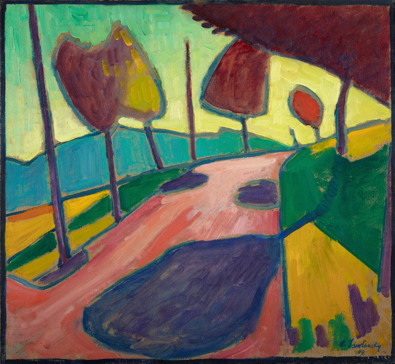 Krajobraz Murnau autorstwa Alexej von Jawlensky