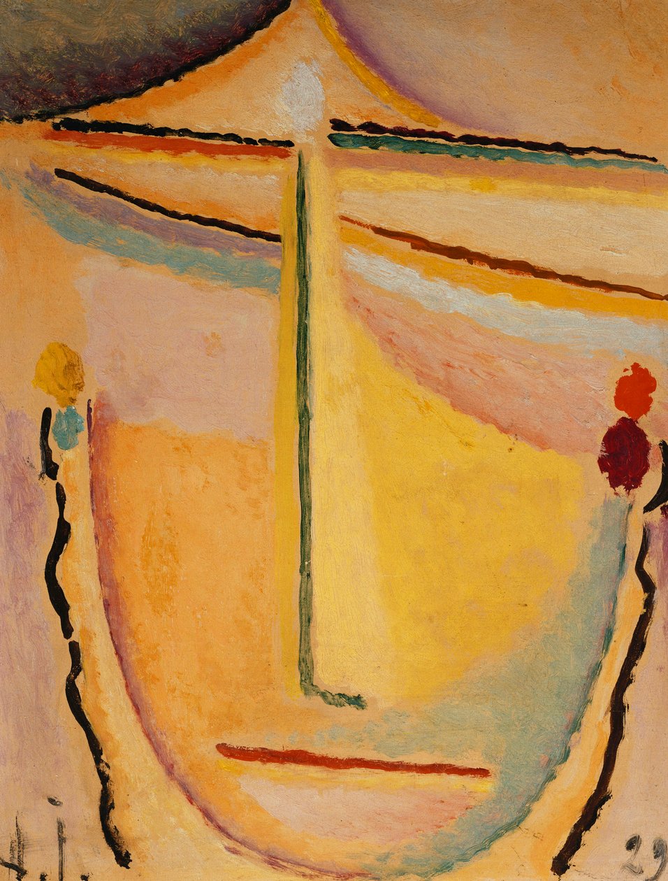 Różowo-Pomarańczowy; Rosa-Pomarańczowa, 1929 autorstwa Alexej von Jawlensky