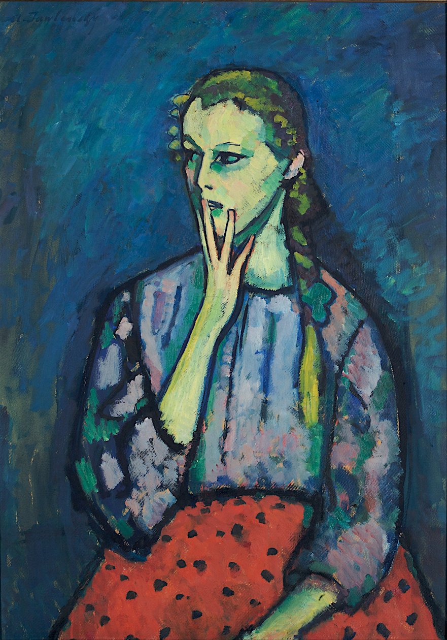 Portret dziewczyny autorstwa Alexej von Jawlensky