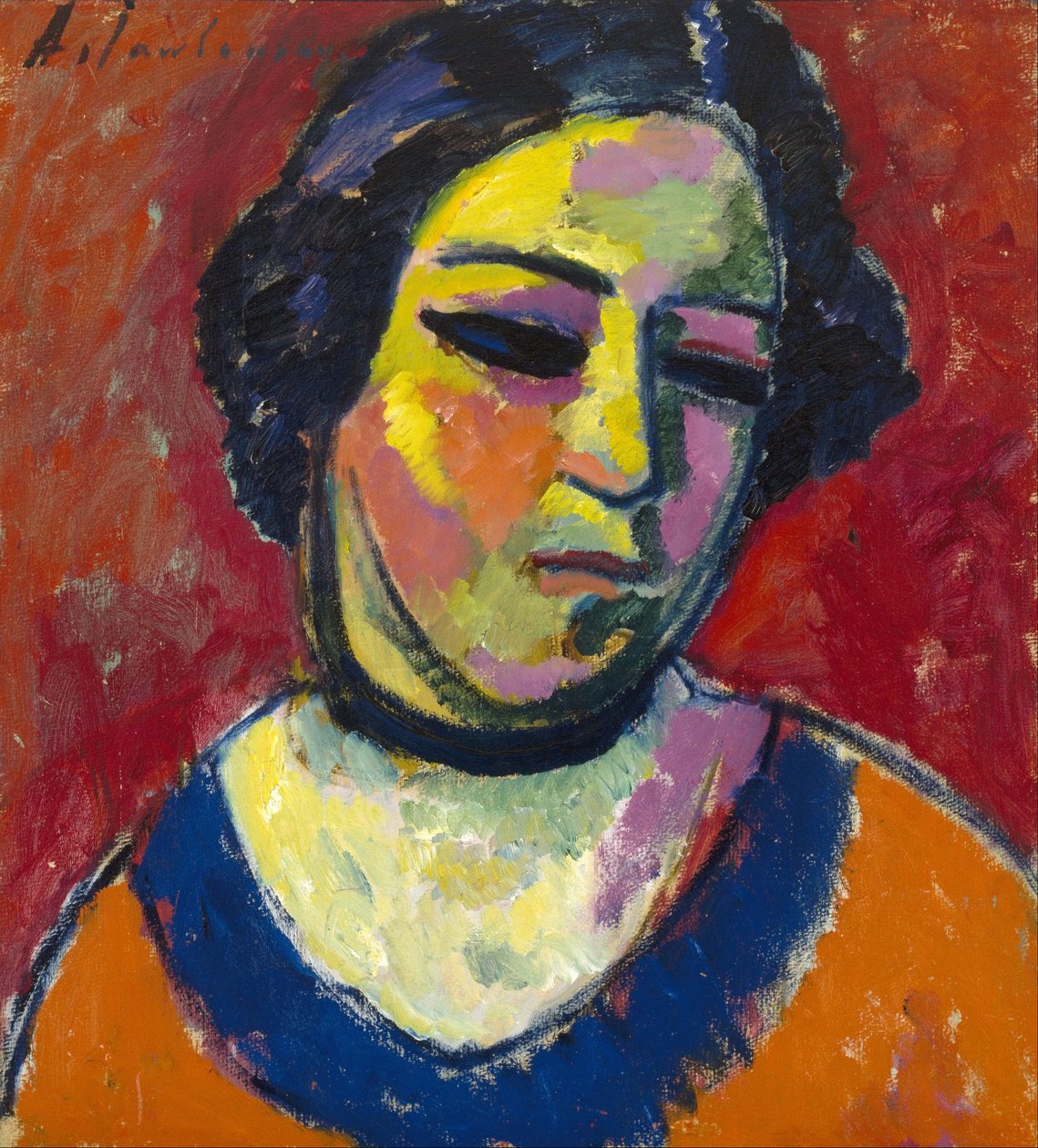 Portret kobiety autorstwa Alexej von Jawlensky