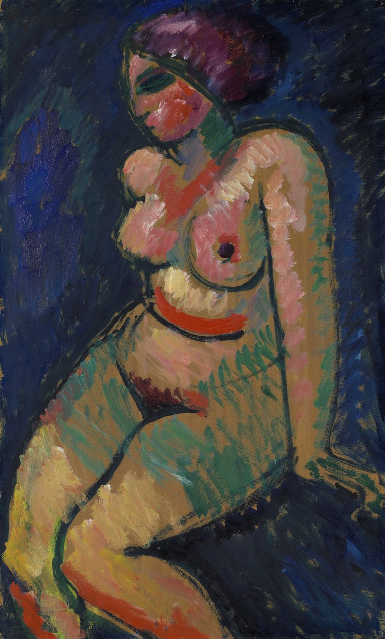 Siedząca kobieta nago autorstwa Alexej von Jawlensky