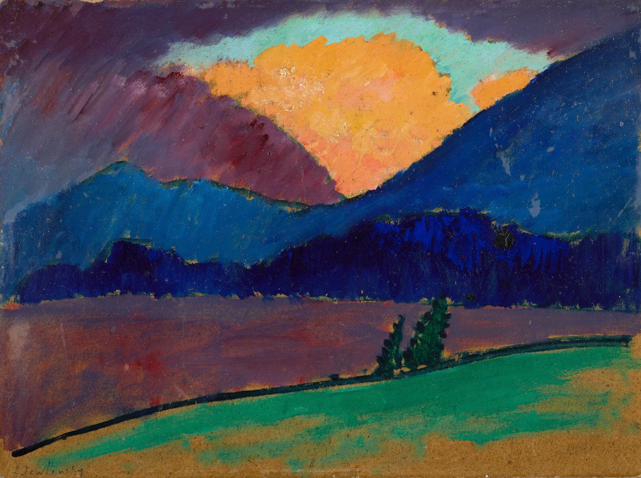 Letni wieczór w Murnau autorstwa Alexej von Jawlensky