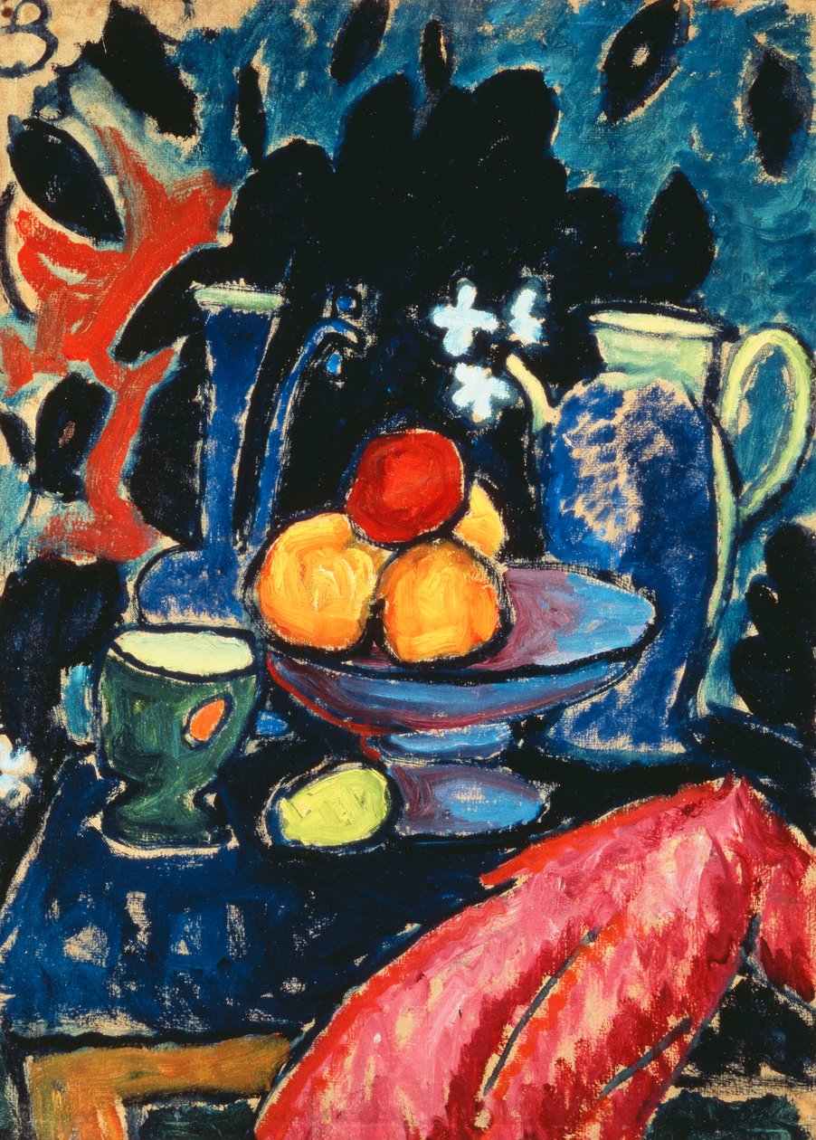 martwa natura z dzbanem; Martwa natura z dzbanem, ok. 1913 autorstwa Alexej von Jawlensky