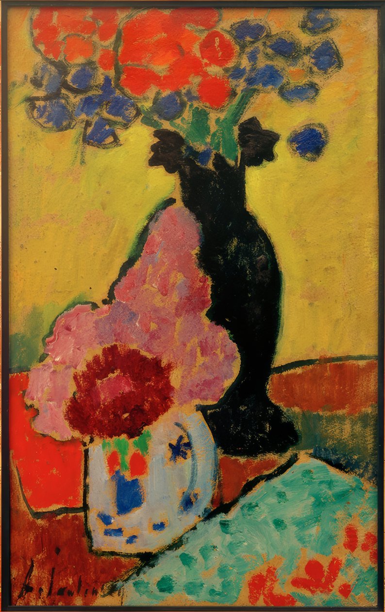Martwa natura z czarnym wazonem autorstwa Alexej von Jawlensky