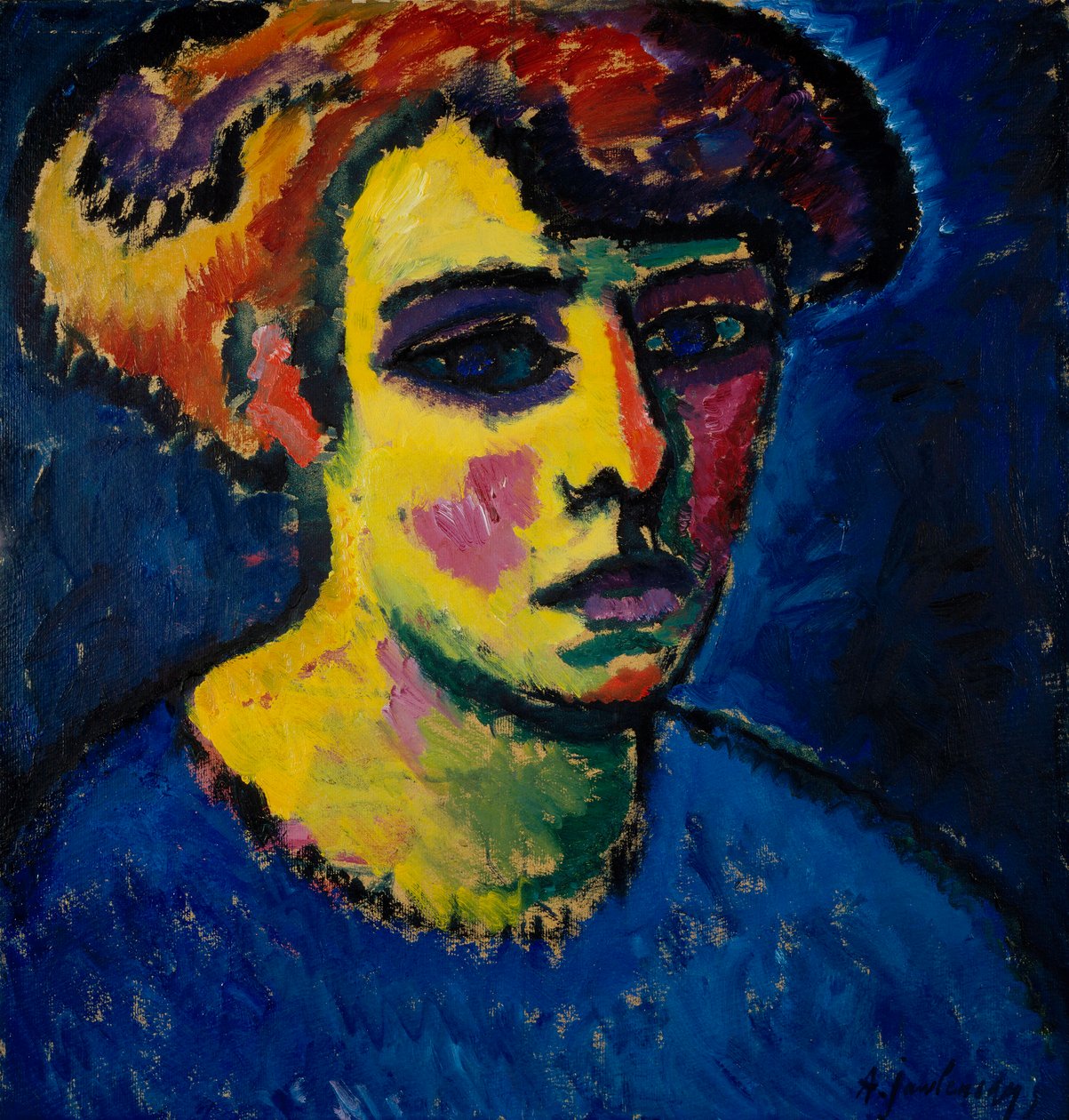 Tete de femme (Głowa kobiety) - Obraz Aleksieja von Javlensky
