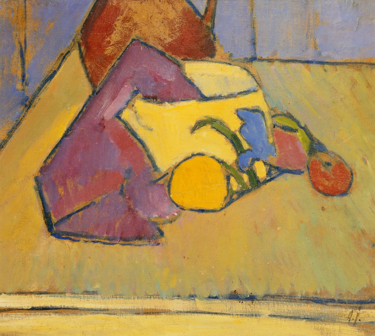 Żółty Rondel; Żółty Garnek, ok.1909 autorstwa Alexej von Jawlensky