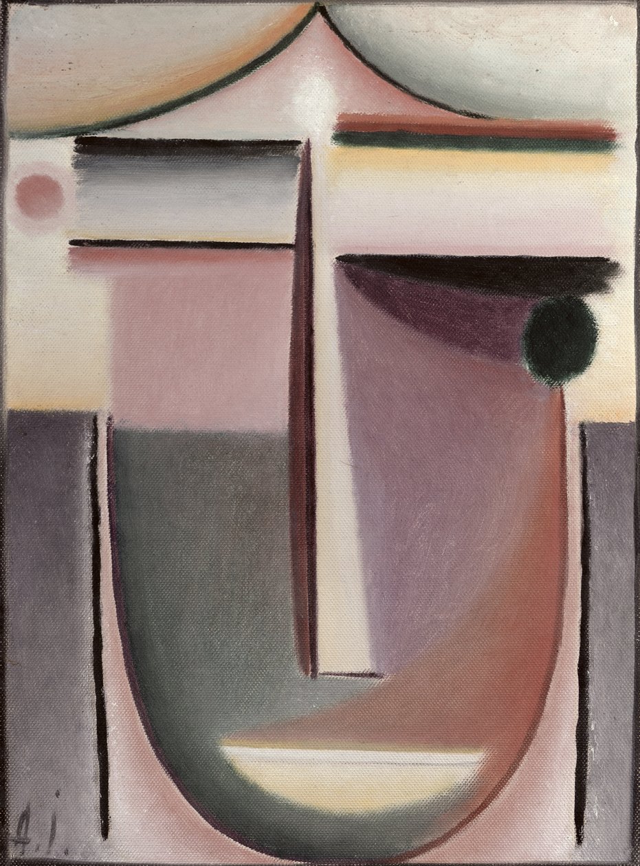 Fioletowy Cień (olej na tekturze) autorstwa Alexej von Jawlensky