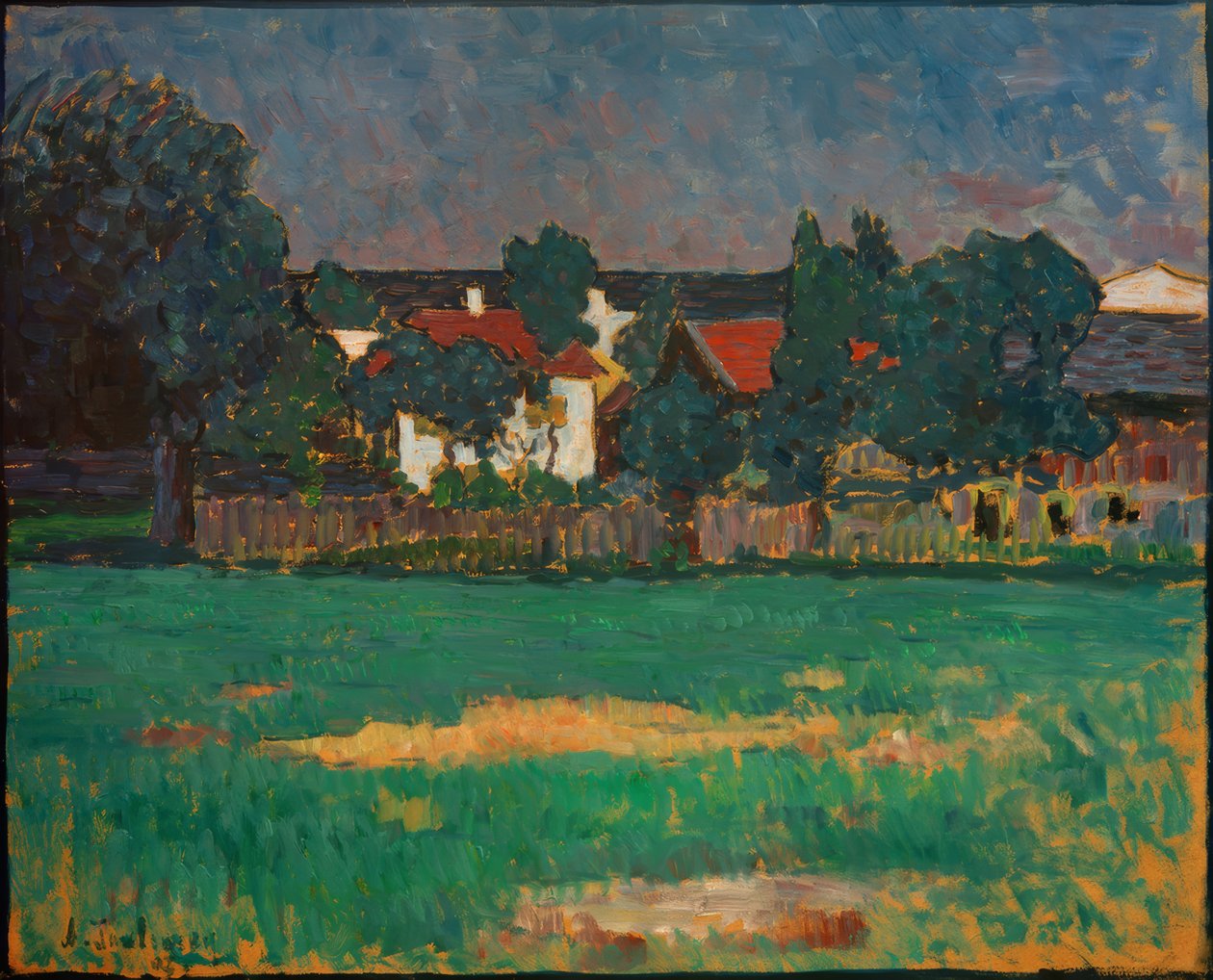 Krajobraz Wasserburgera autorstwa Alexej von Jawlensky