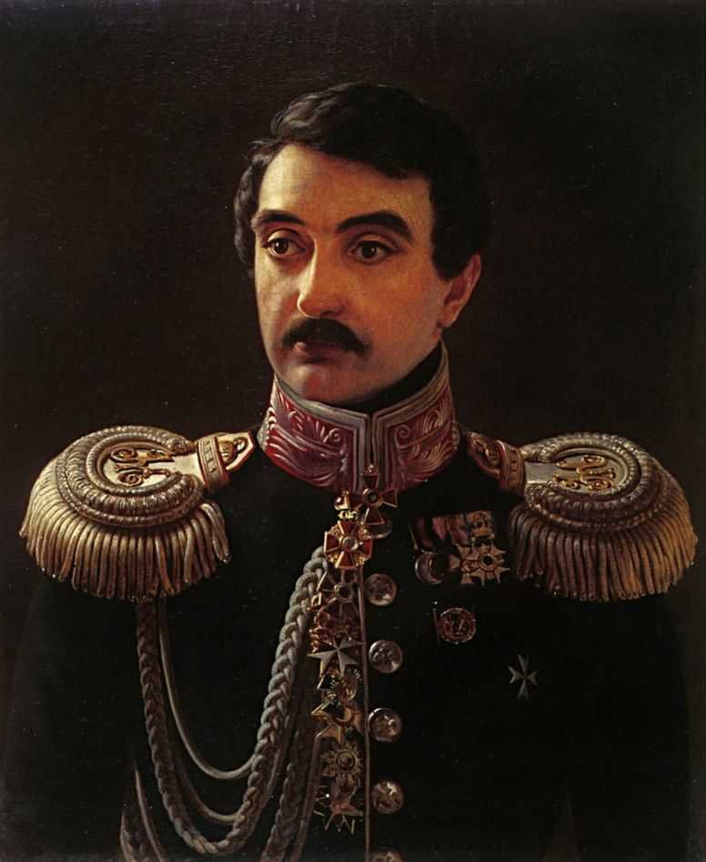 Portret kompozytora Alexis Lwów 1798-1870n autorstwa Alexei Vasilievich Tyranov
