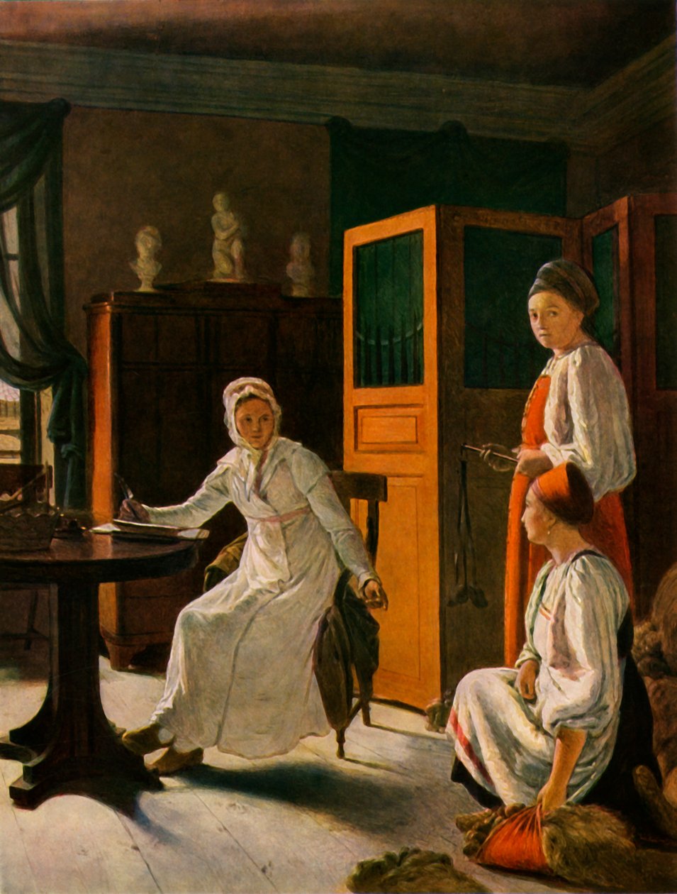 Żona ziemiańska rano, 1823, 1965. autorstwa Alexey Venetsianov