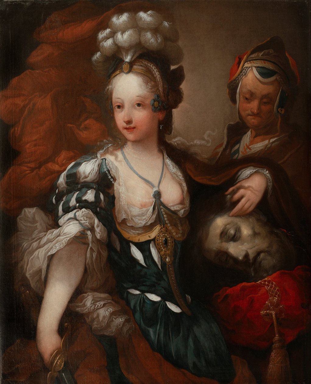 Judyta z głową Holofernesa autorstwa Jean Alexis Grimou
