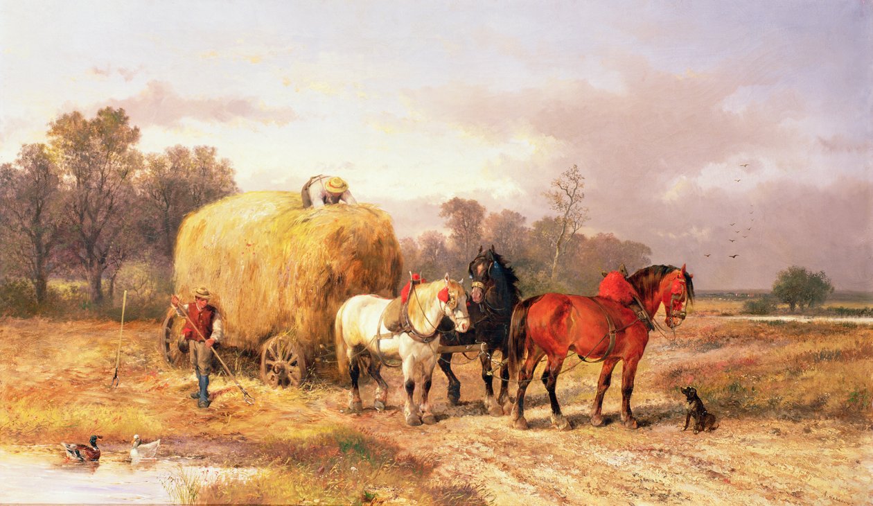 Wywóz siana, XIX w. autorstwa Alexis de Leeuw