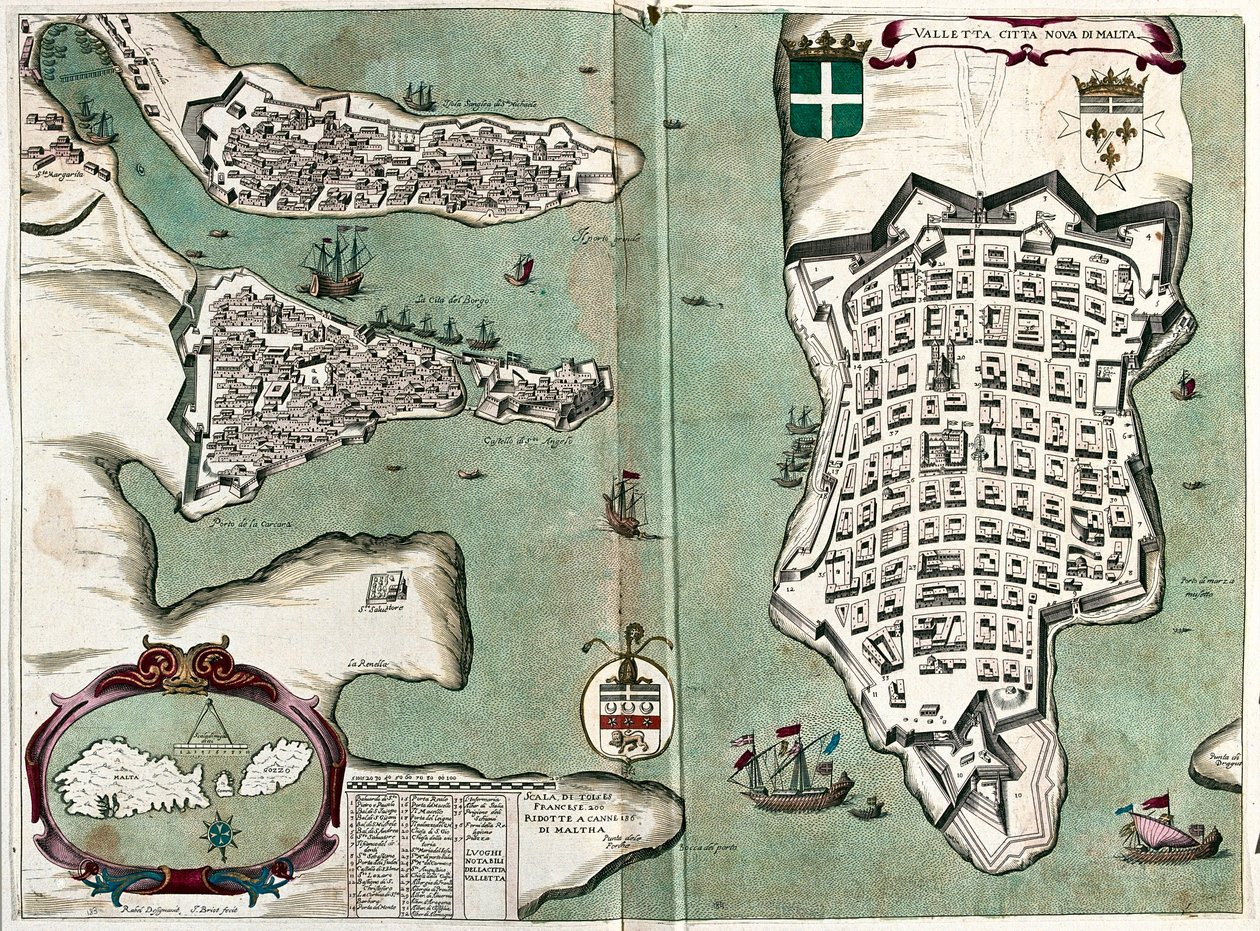 La Valletta, Malta - autor: A autorstwa Alexis Hubert Jaillot