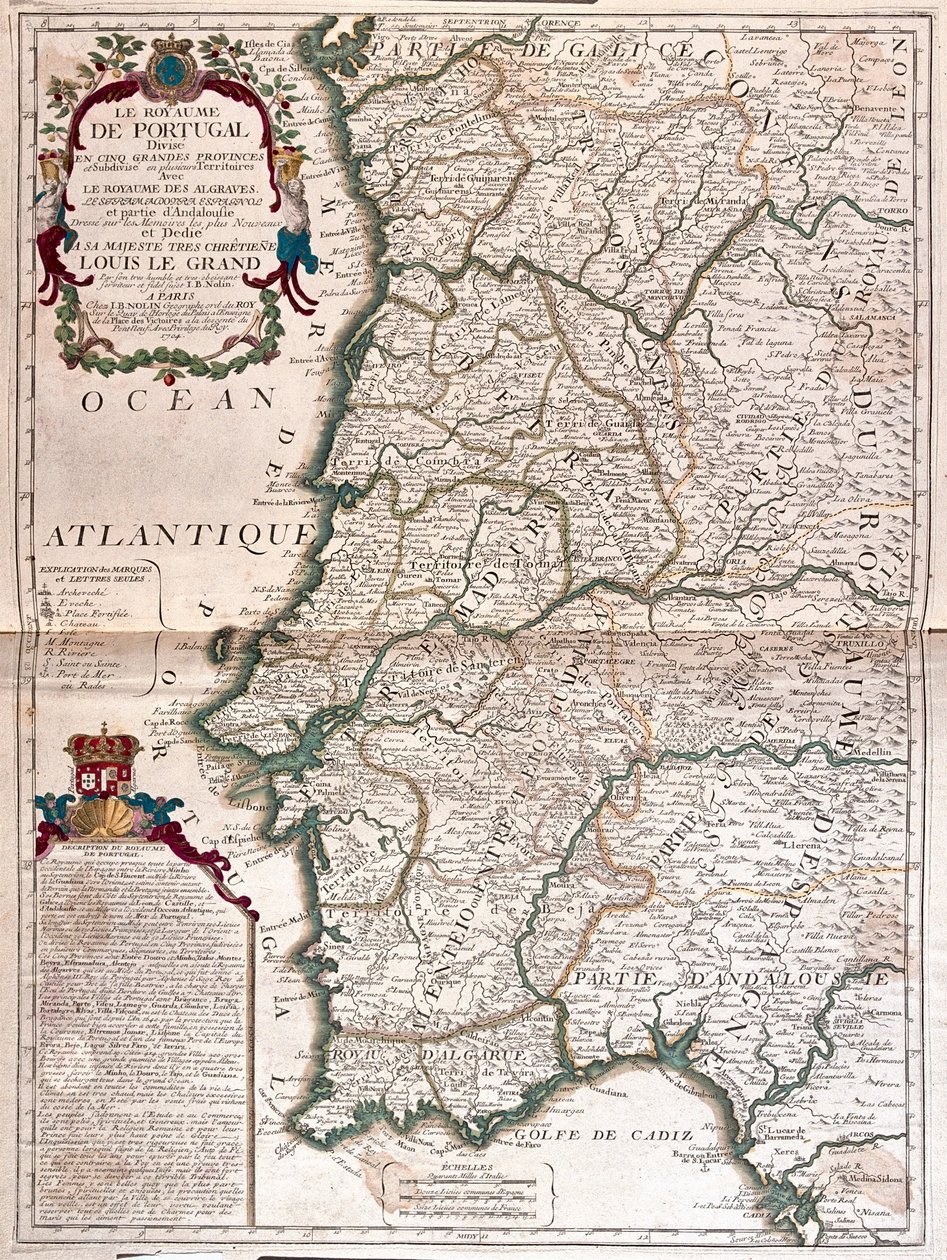Portugalia - przez A autorstwa Alexis Hubert Jaillot