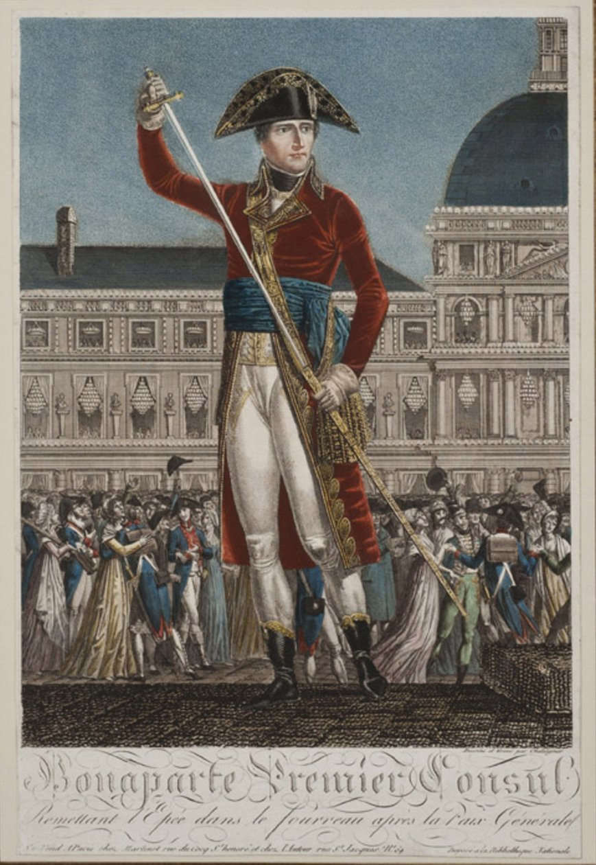 Napoleon Bonaparte jako pierwszy konsul autorstwa Alexis Chataignier