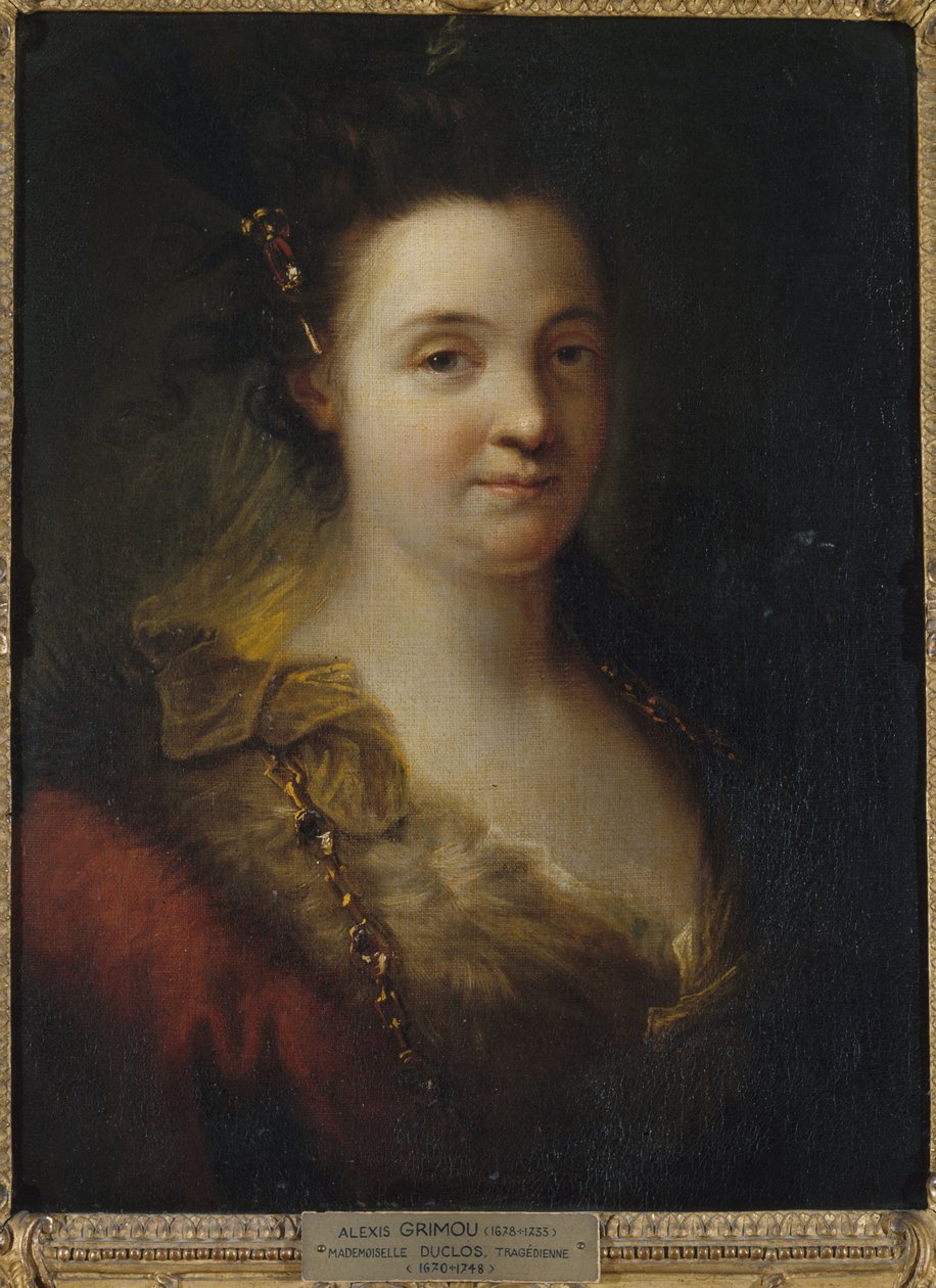 Mademoiselle Duclos, ok. 1700 r. (olej na płótnie) autorstwa Alexis Grimoux