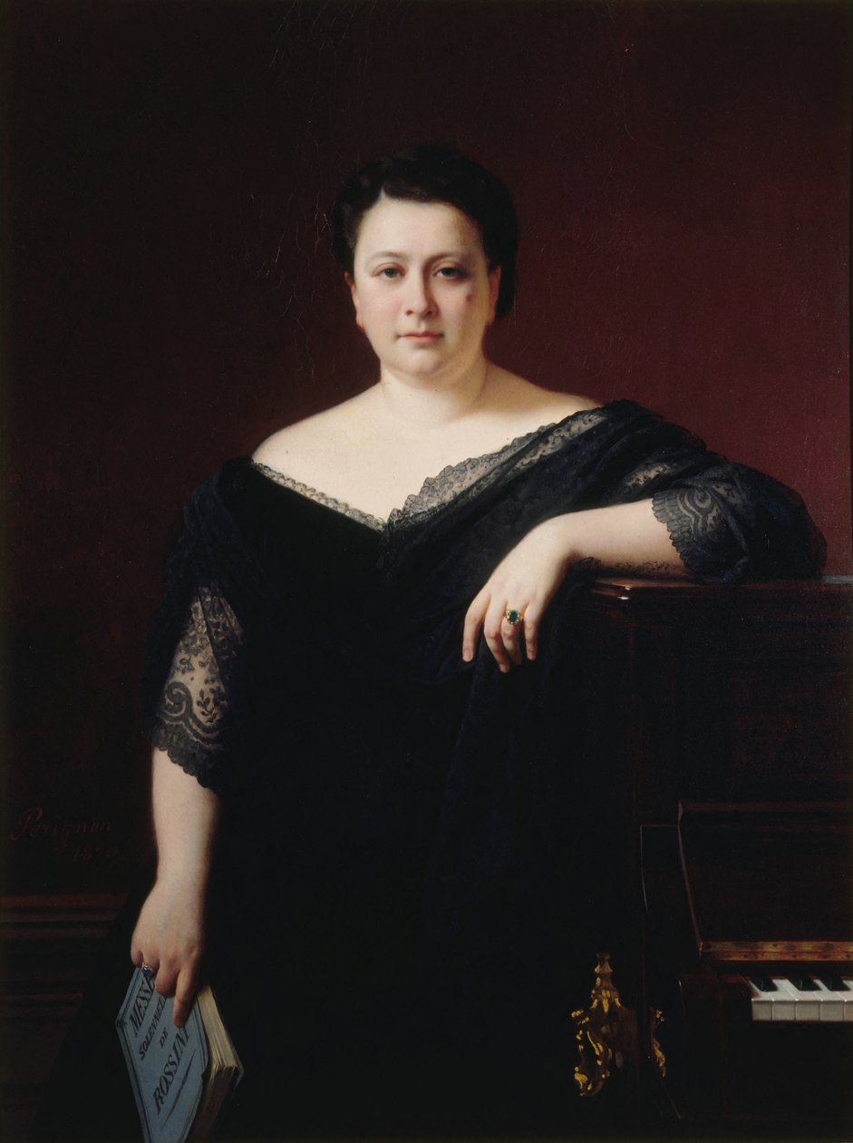 Portret śpiewaczki operowej Marietty Alboni 1826-1894, 1870. autorstwa Alexis Joseph Perignon