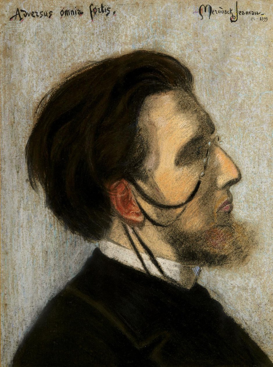 Portret kompozytora Jean Huré 1877-1930 , 1899. autorstwa Alexis Mérodack Jeanneau