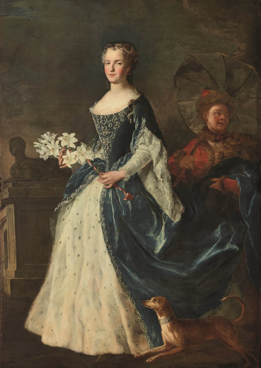 Portret Marii Leszczyńskiej, królowej Francji 1703-1768, 1725. autorstwa Alexis Simon Belle