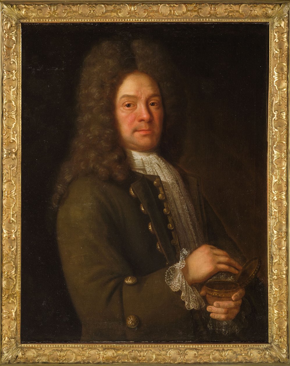 Portret Simona Harcourta, I wicehrabiego Harcourta 1661-1727, I tercja XVIII w.. autorstwa Alexis Simon Belle