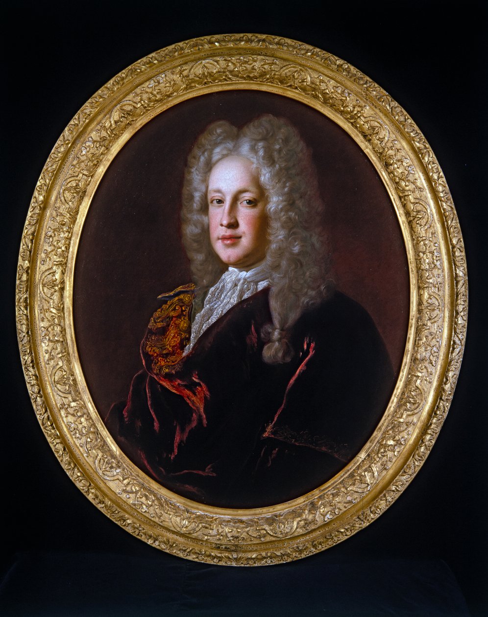 Portret dżentelmena (na płótnie, owalny) autorstwa Alexis Simon Belle