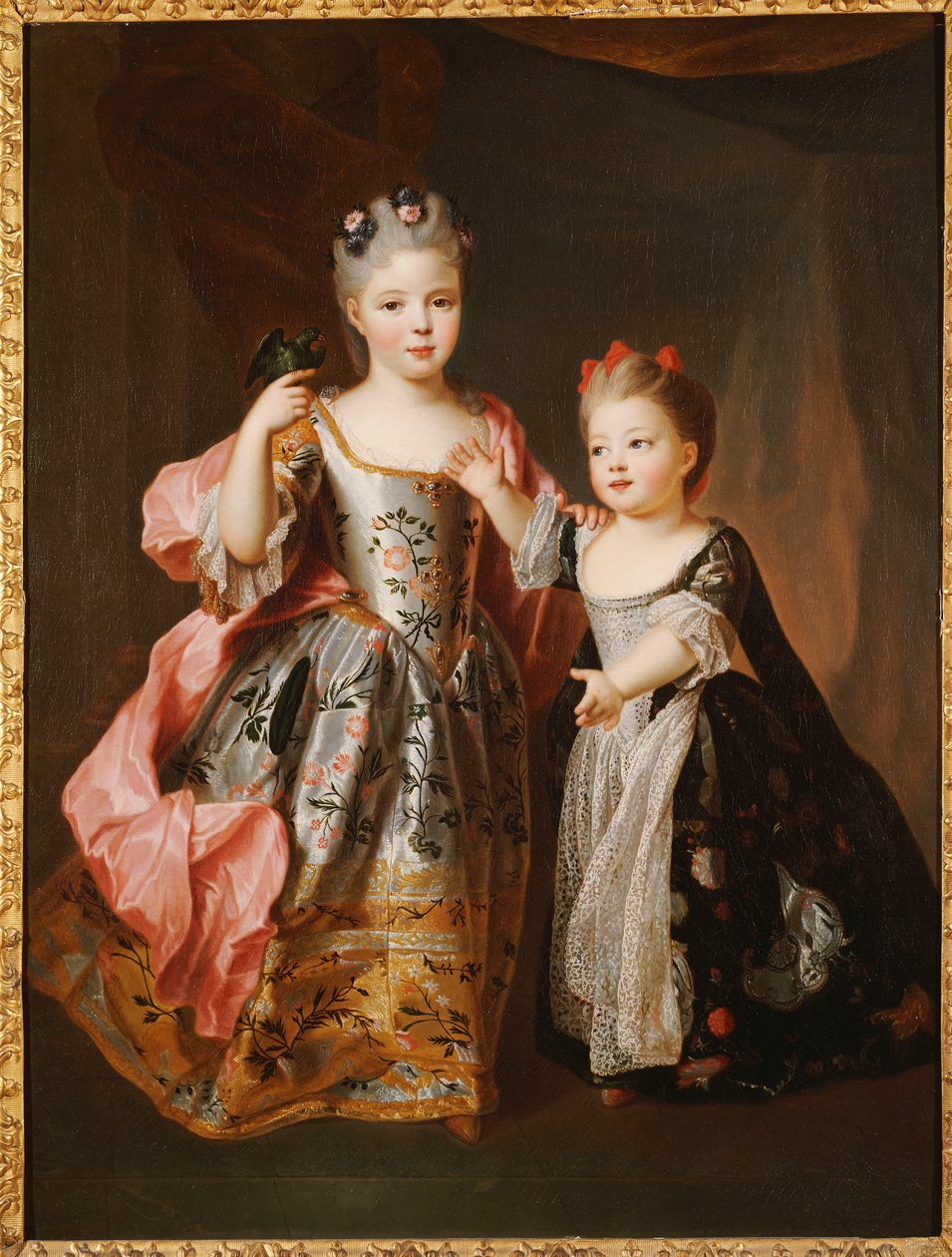 Portret dwóch Młodych Dziewczyn, podobno Adelajdy i Victoire, córek Ludwika XV autorstwa Alexis Simon Belle